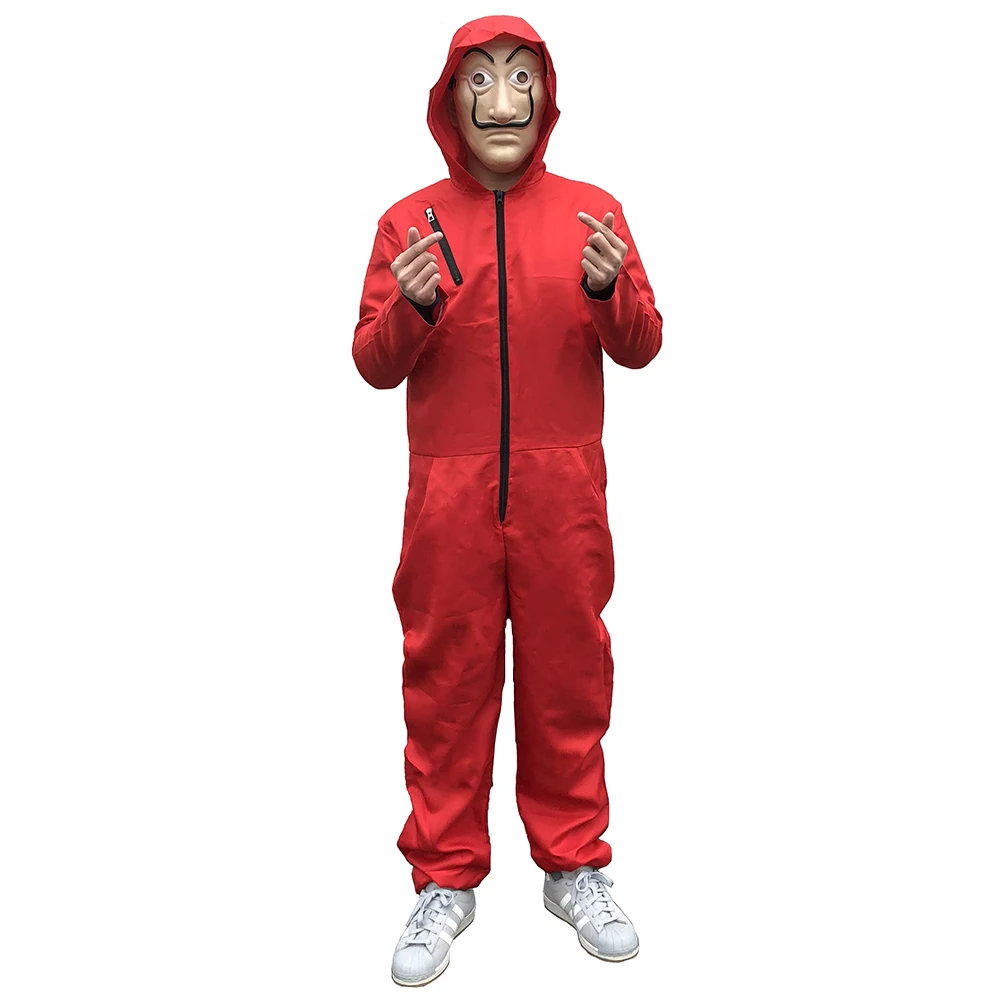 Money Heist Costume Cosplay The House of Paper La Casa De Papel Salvador Dali Costumes Masks Halloween Carnival Party Props