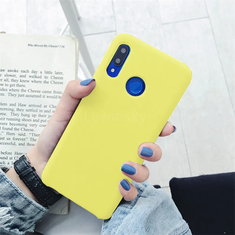 Жидкий силиконовый чехол для Xiaomi mi A2 8 lite SE 6X6 Max 3 mi x 2 2s Red mi 6A Note 5 6 7 Pro из мягкого ТПУ, конфетный чехол для телефона - Цвет: yellow