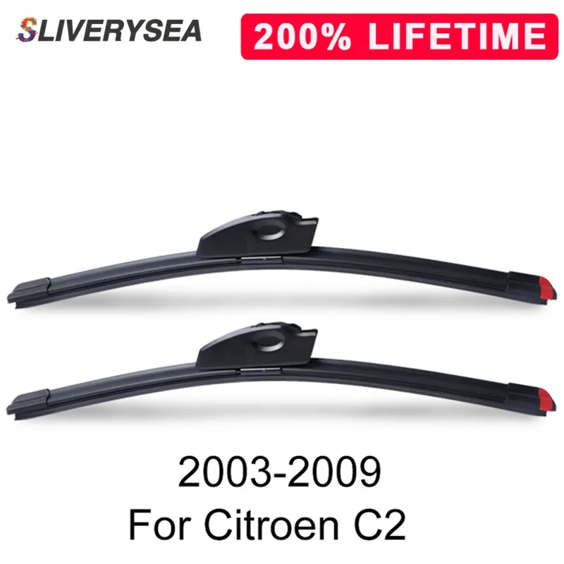 SLIVERYSEA замена щетка стеклоочистителя для автомобиля Citroen C2 2003 2004 2005 2006 2007 2008 2009