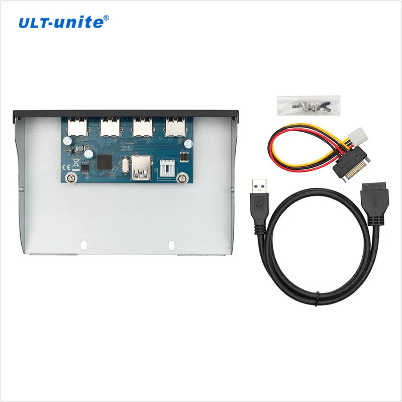 4 Port USB 3.0 Hub 5.25 inch Custom Computer Case Front Panel
