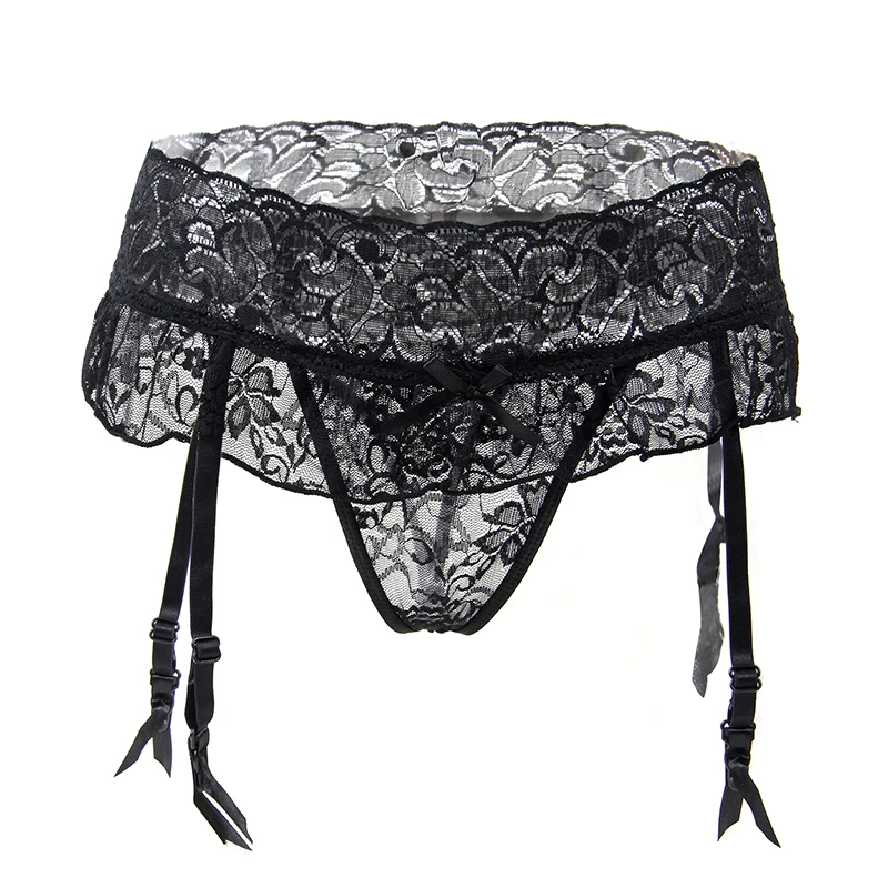 

High Waist Wedding Lace Garter Belt Women Porte Jarretelle Sexy Black Red White Floral Hot Stocking Suspenders Thigh Belt P5160