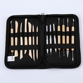

Non-Slip Ceramic Making Repair Tools High Quality Face Clays Comfortable Grip Sculpture Tools Modeling Set Pottery 14 Pcs Clay