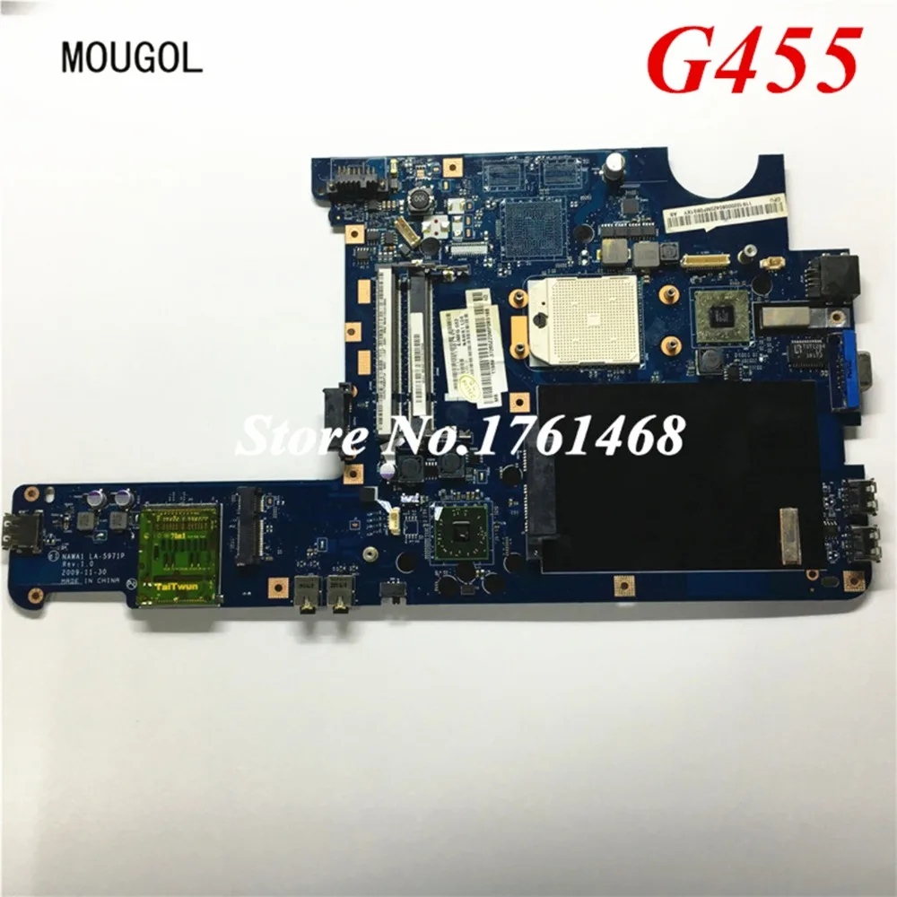 

MOUGOL A+ quality mainboard For Lenovo G455 G455A Laptop motherboard DDR2 LA-5971P 100% Tested