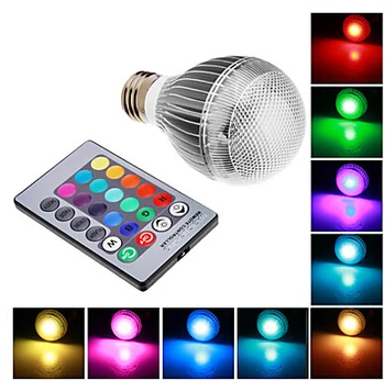 

E26/E27 9 W Integrate LED RGB LM RGB Remote-Controlled Globe Bulbs AC 85-265 V