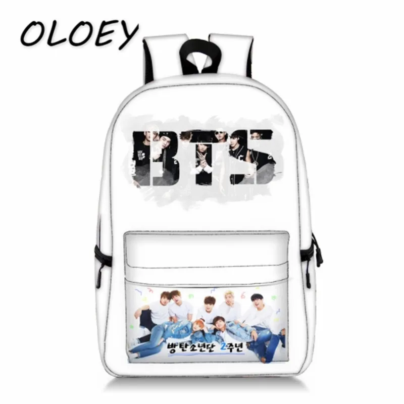 

Bangtan Boys Backpack Korea BTS Boys Photo Print Students School Bookbag For Teenager Girls Bag High Capacity Travel Laptop Bag!