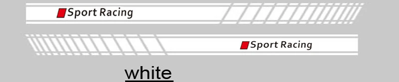 2 шт. новейший дизайн! Автосигнализация с боковой стикеры декоративные для тела для Audi sline A1 A3 A4 A5 A6 A6L A7 A8 S3 S6 Q3 Q5 Q7 TT S RS - Название цвета: Белый