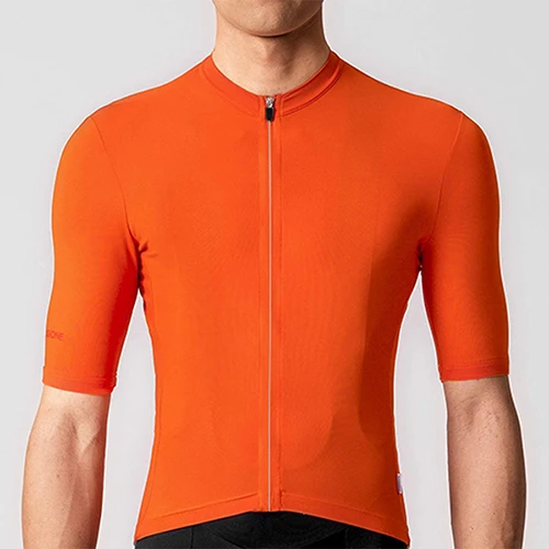 RCC RAPHP NEW Bright Orange Top Quality Short sleeve cycling jersey pro team aero cut with Newest Seamless process road mtb - Цвет: picture color