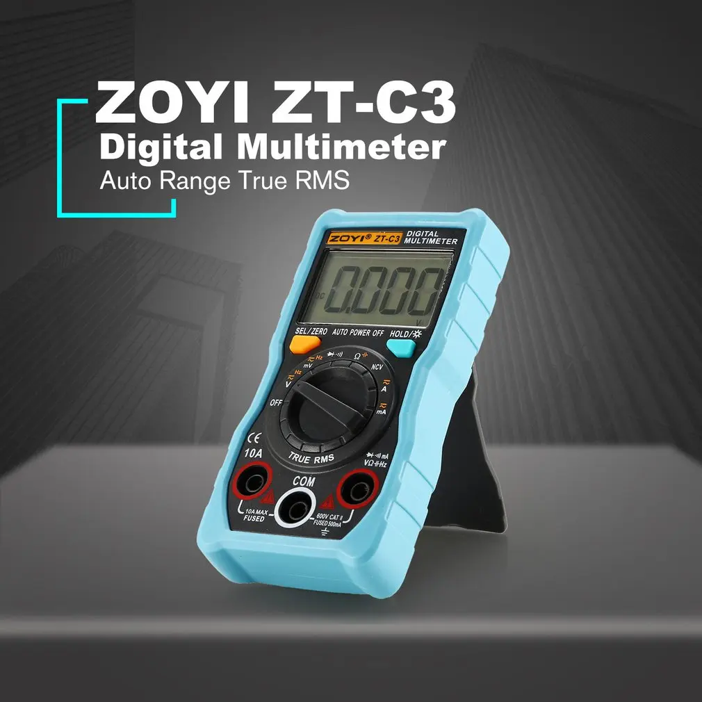 Мультиметр ZOYI ZT C3 NCV цифровой ЖК дисплей AC/DC Вольтметр Амперметр Авто Диапазон
