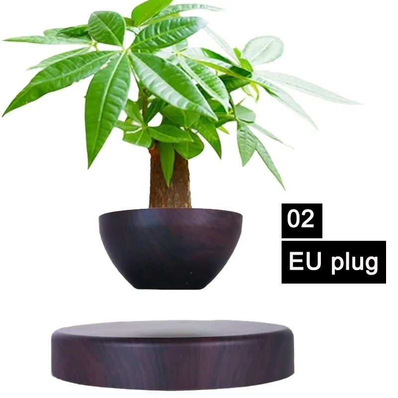 02 EU plug EU/US/AU Plug левитирующий воздушный бонсай горшок магнитной левитации горшки для растений цветочные горшки в горшках суккулентные растения домашний офис Декор - Цвет: 02 EU plug