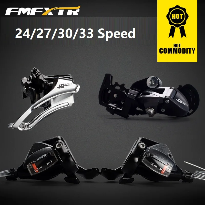

FMFXTR Bicycle Front Rear Derailleur & Shift Lever 3 8 9 10 11 Speed 24 27 30 33 Speed MTB Mountain Bike Derailleurs Microshift
