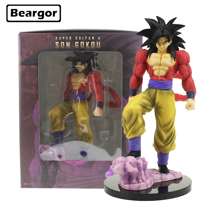 

11 inch Dragon Ball Super Saiyan 4 Son Gukou GOKU Boxed 28cm PVC Anime Action Figure Collection Model Doll Toys Gift