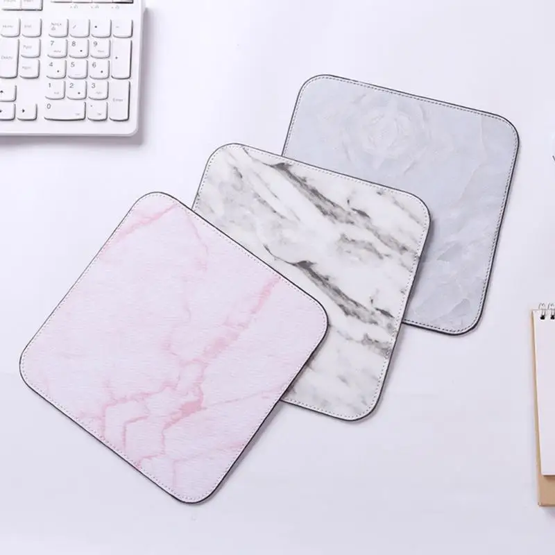 

Marble Pattern Mouse Pad Rubber Anti-slip Fashion Mouse Pad Office Desk Game Mat Desk Computer Accessories 4 Colors 20*20*0.3cm