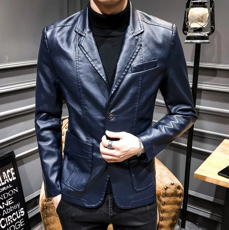 Лидер продаж, весенне-осенняя мужская куртка из искусственной кожи, Мужская замшевая куртка, Casaco Masculino, повседневное пальто, мужская одежда