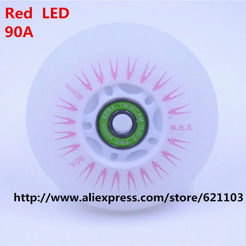 4 PCS 72/76/80mm LED فلاش زلاجات بعجلات مضمنة عجلات مع ABEC-7 محامل 90A عجلات اكسسوارات 4 PCS 72/76/80mm LED فلاش زلاجات بعجلات مضمنة عجلات مع ABEC-7 محامل 90A عجلات اكسسوارات