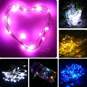 

2M 20 LEDs Copper Wire Fairy String Light Lamp Christmas Holiday Wedding Party Garden Decoration Lights DC112