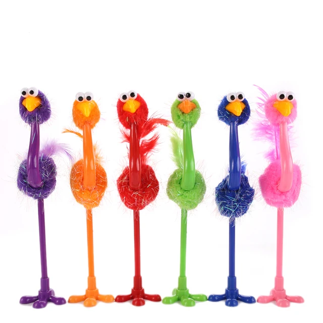 Special Price (6 Pieces/Lot) Cool Stuff 3D Handle Cool Pens Ballpoint Pen Ostrich Shape Kids Gift For Writing School Stationery Children Gift Special Price (6 Pieces/Lot) Cool Stuff 3D Handle Cool Pens Ballpoint Pen Ostrich Shape Kids Gift For Writing School Stationery Children Gift