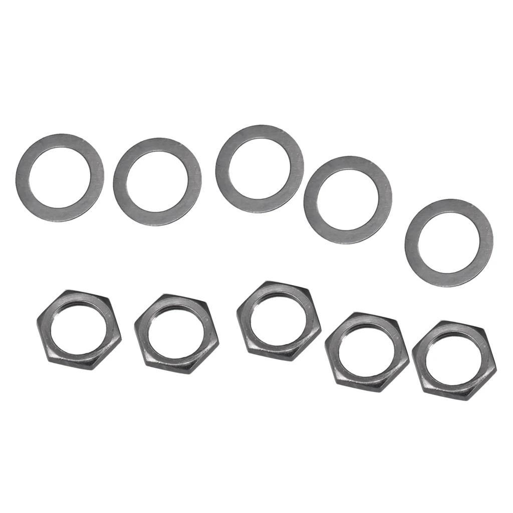 10Pcs Electric Guitar Iron Guitar Jack Nut Jack Socket Nut Electric Guitar& Bass Replacement for Electric Guitars & Bass Socket