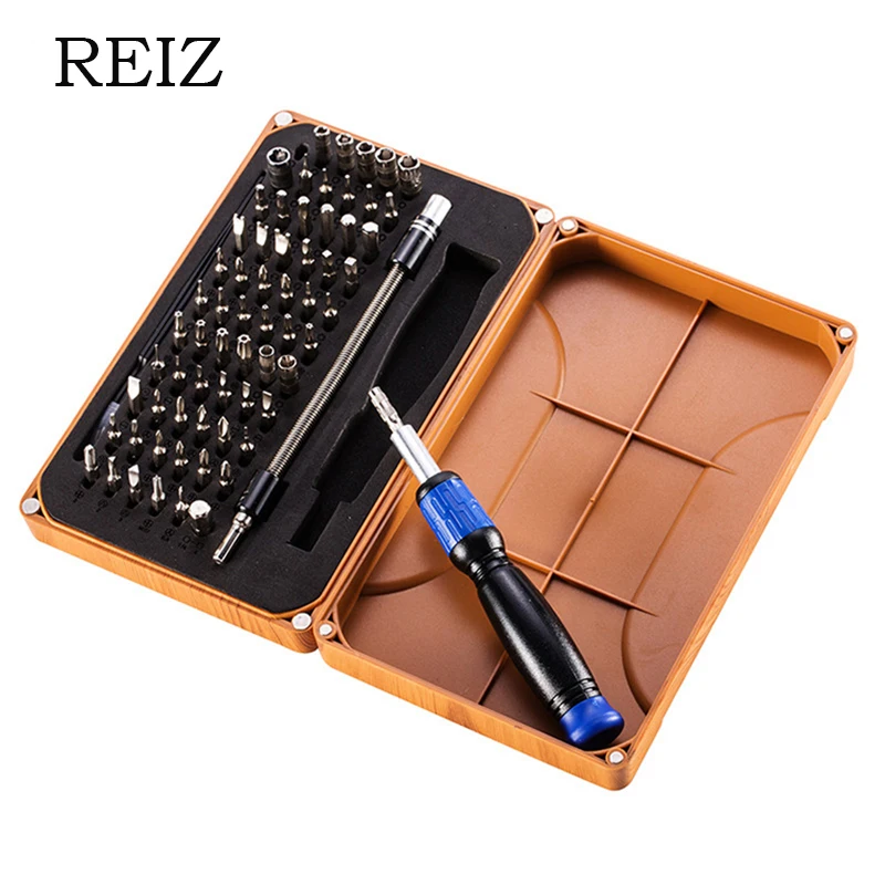 

REIZ 69 in 1 Precision Screwdriver Set Magnetic Precision Screw Driver Tools For Tablet PC Macbook Mobile Phone Tool Kit
