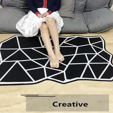 Модный нордический необычный сетевой коврик с наполнителем для дома спальни прикроватный вход напольный для лифта коврик Диванный кофейный столик Противоскользящий коврик