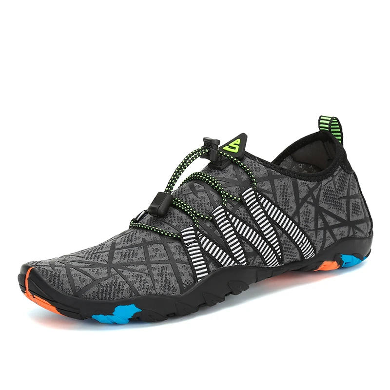 comprar Sapatas do verão Homens Respirável Sapatos De Borracha Das Mulheres Do Aqua Tênis Adulto Sandálias de Praia Chinelos Sapatos Upstream Natação Meias Mergulho