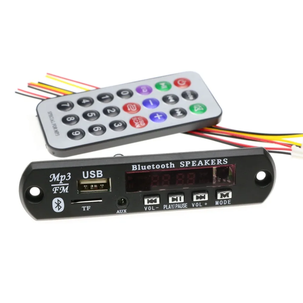 

1Set Standard Wireless Bluetooth Remote Music USB MP3 Decoder w/TF card slot Decoding Board Audio Module TF Radio For Car