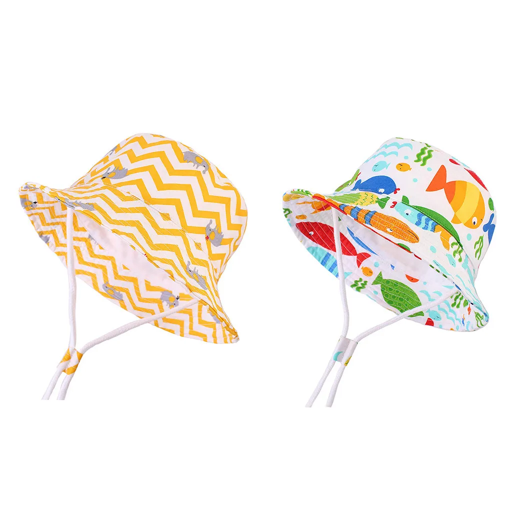 

Baby Sun Hat UPF 50+ Boys Girls Beach Bucket Hat Wide Brim Toddler Sun Protection Hat Kids Bucket Cap