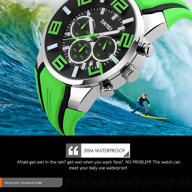Новые часы SKMEI мужские спортивные часы уличные повседневные водонепроницаемые кварцевые часы военные хронограф часы Relogio Masculino