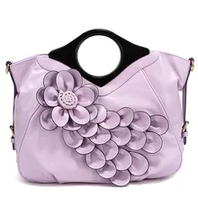 Известные бренды сумки-шопперы для женщин кожаные ручной работы Цветы женские сумки на плечо сумка-мессенджер сумка для невесты Свадебная Сумка Основной