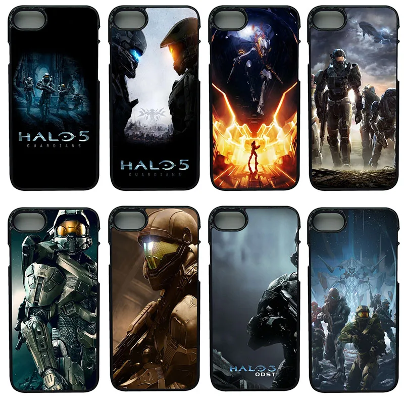 Halo 5 Guardians Cell Phone Cases Hard Plastic Anti knock Black Shell