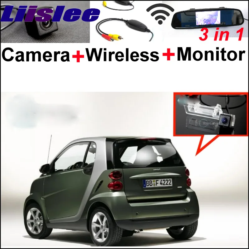 

3 in 1 Special WiFi Camera + Wireless Receiver + Mirror Screen DIY BackUp Rear View Parking System For Mercedes Benz Smart