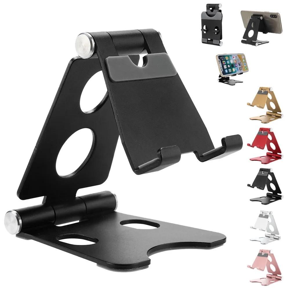 

phone holder stand for Mobile phone Foldable Portable Mobile Support Bracket Phone metal Stents Cell PhoneHolder z75