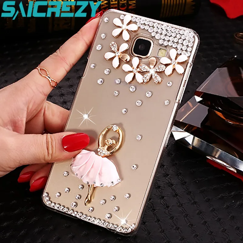 Роскошный защитный чехол со стразами для Samsung Galaxy s2 s3 s4 mini s5 j3 j5 j7 pro 2017 s7 edge s8 plus |