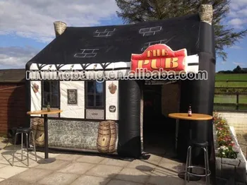 

Free shipping size H4mxW4mxL6m outdoor portable inflatable bar, inflatable pub tent for sale(model#NB5-TN10E)