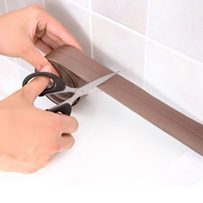 3,2 м ПВХ уплотнительная лента для кухонной раковины DIY Ванна Водонепроницаемая самоклеющаяся лента