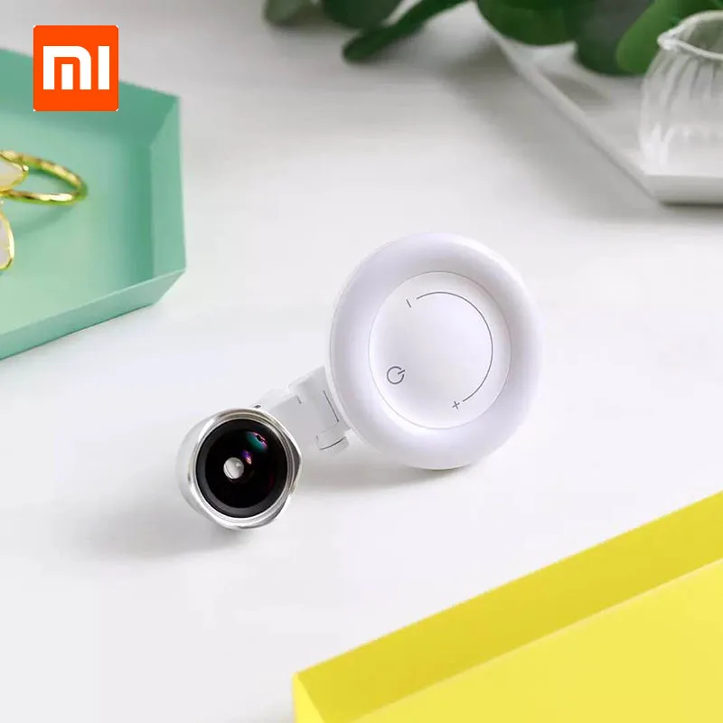 

Xiaomi Wicue Beauty Shot 120° Super Wide Angle Ring Highlight LED Selfie Lens Multi-Section Dimming Long Battery Life For Girl