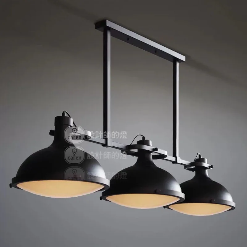 RH Loft Vintage Retro American Industrial Style 3 Heads Pendant Lights Bar Counter Restaurant
