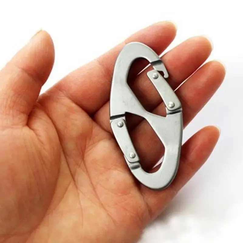 

Mounchain Aluminum Alloy 8 Shape Carabiner Multifunctional Waterproof Wear-resistant Fast Hooks Key Ring Outdoor tools