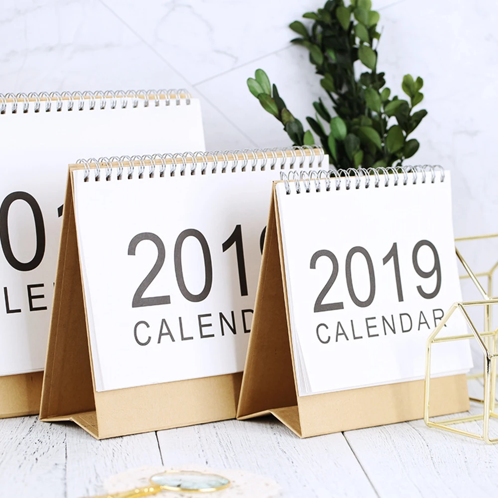 2019 Desktop Stand Up Calendar Monthly Scheduler Table Planner