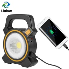 30 Вт COB портативный Точечный светильник 2400LM фонарь поисковый светильник встроенный аккумулятор USB Перезаряжаемый солнечный светильник для кемпинга портативный фонарь a