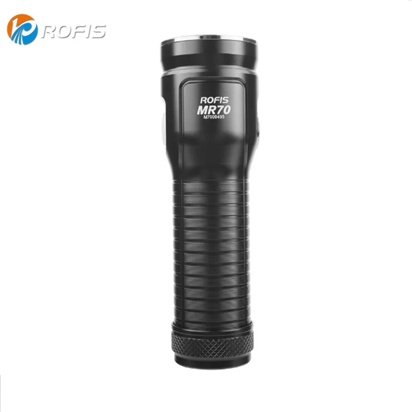  ROFIS MR70 Flash light CREE XHP 70.2 CW Neutral white 3500 lumens Flashlight with USB Rechargeable  - 32897820769