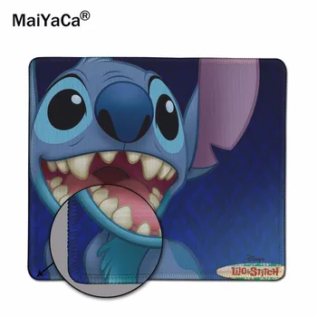 

MaiYaCa Cartoon Cute Anime Lilo and Stitch Customized Rectangle Silon aming Mousepad Size 220mmX180mmx2mm