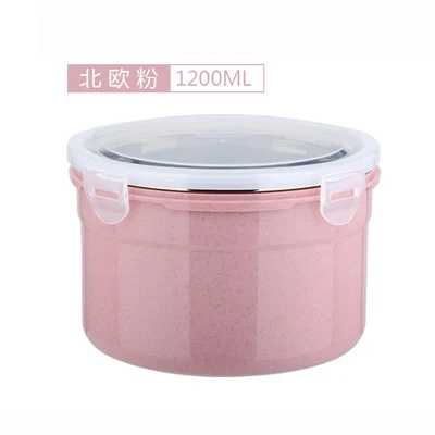 CHANOVEL 304 контейнеры для еды из нержавеющей стали с отделениями СВЧ Bento Boxa для детей контейнер для еды - Цвет: Pink