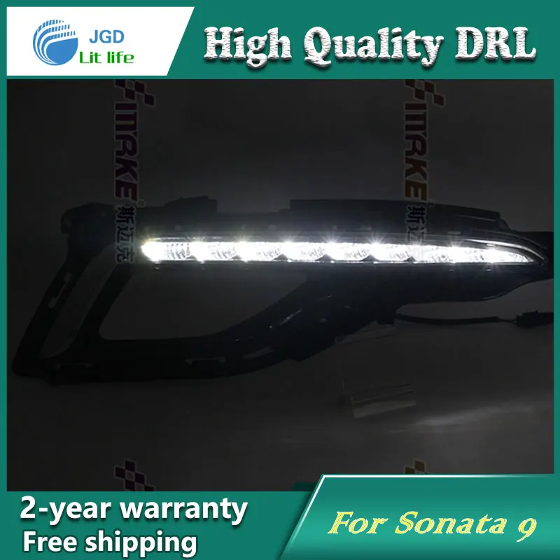 12 V 6000 k светодиодный DRL дневные ходовые огни чехол для hyundai Sonata противотуманная фара рамка противотуманная фара
