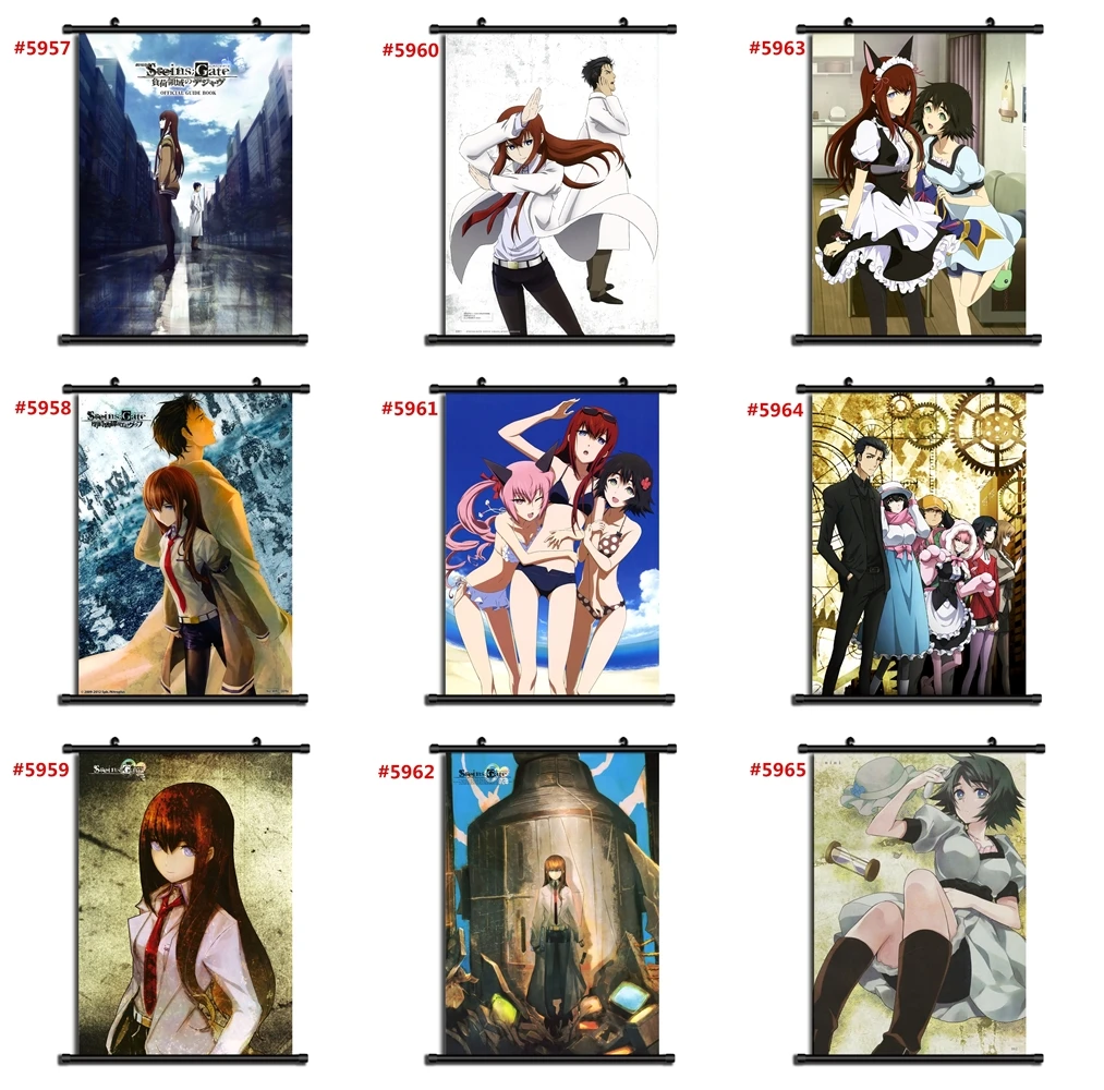 Аниме Манга стена плакат свиток Steins Gate 0|Рисование и каллиграфия| |