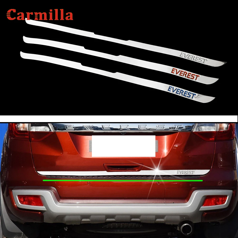 Car Rear Bumper Protection Trim Car Back Bumper Decoration Sticker Fit for Ford Everest 2015