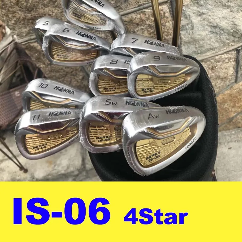 

HONMA IS-06 S-06 S06 4Star Golf Irons 4-11.A.S 10Pcs Set Golf Clubs Steel Graphite shaft With HeadCover Men Driver Fairway woods