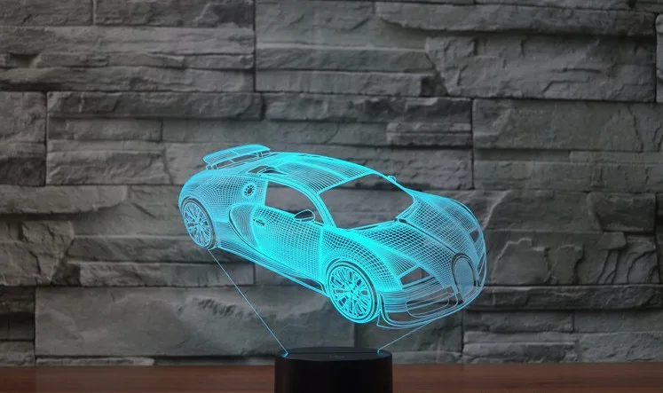 2019 новый автомобильный пульт дистанционного управления 3D свет красочный сенсорный светодиодный визуальный светильник атмосферная