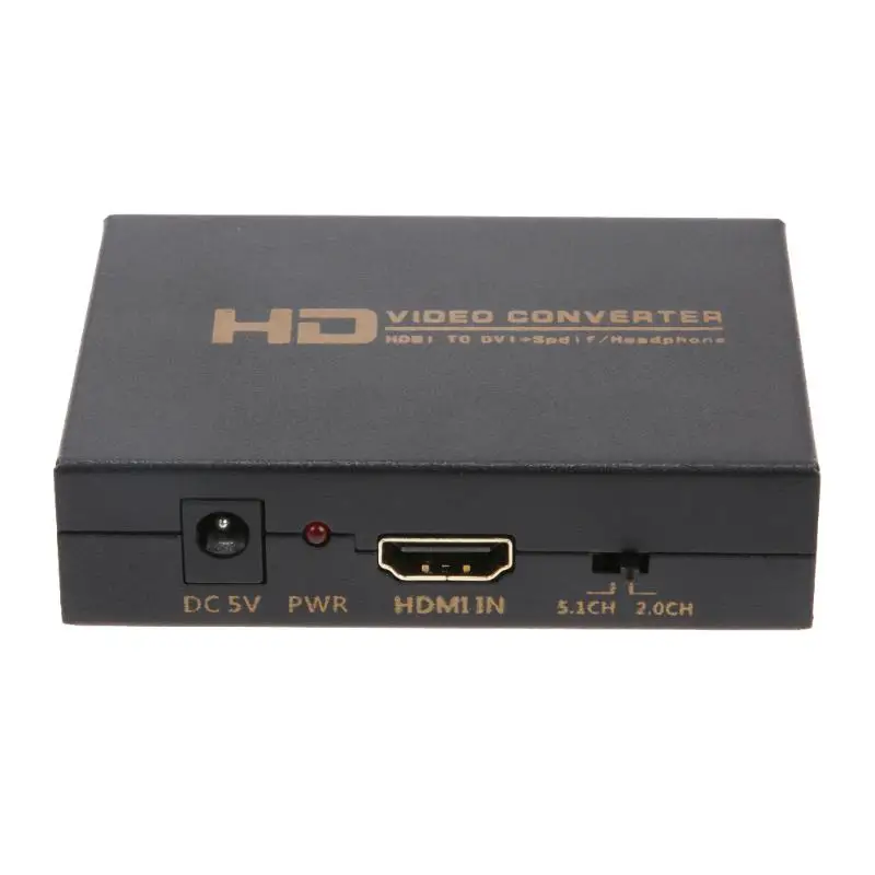 

Power Adapter HDMI to DVI Converter 1080P HDMI Input DVI AUDIO SPDIF Output Adapter EU US Power Adapter for PS3 for Xbox360