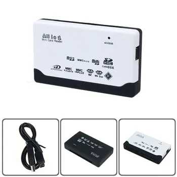 

mosunx 2018 New USB 2.0 Card Reader for SD XD MMC MS CF TF Micro SD M2 Adapter Drop shipping