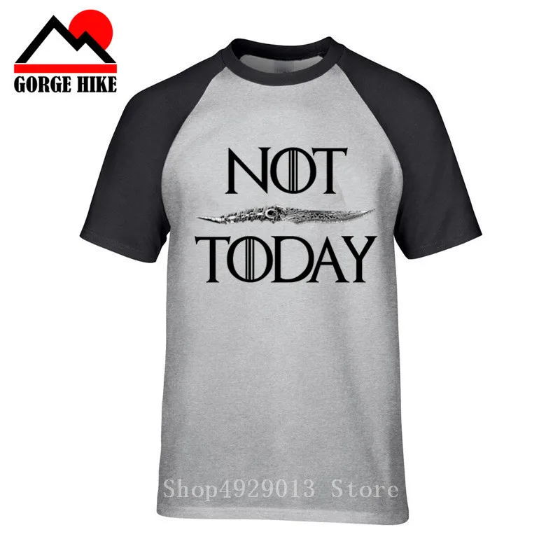 

NOT TODAY ARYA STARK A game of rights Power T Shirt Faceless Men the House of Black and White Novelty Dragon War Design T-shirt